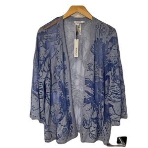 NWT Chico’s Cardigan Sweater Purple Gray XL